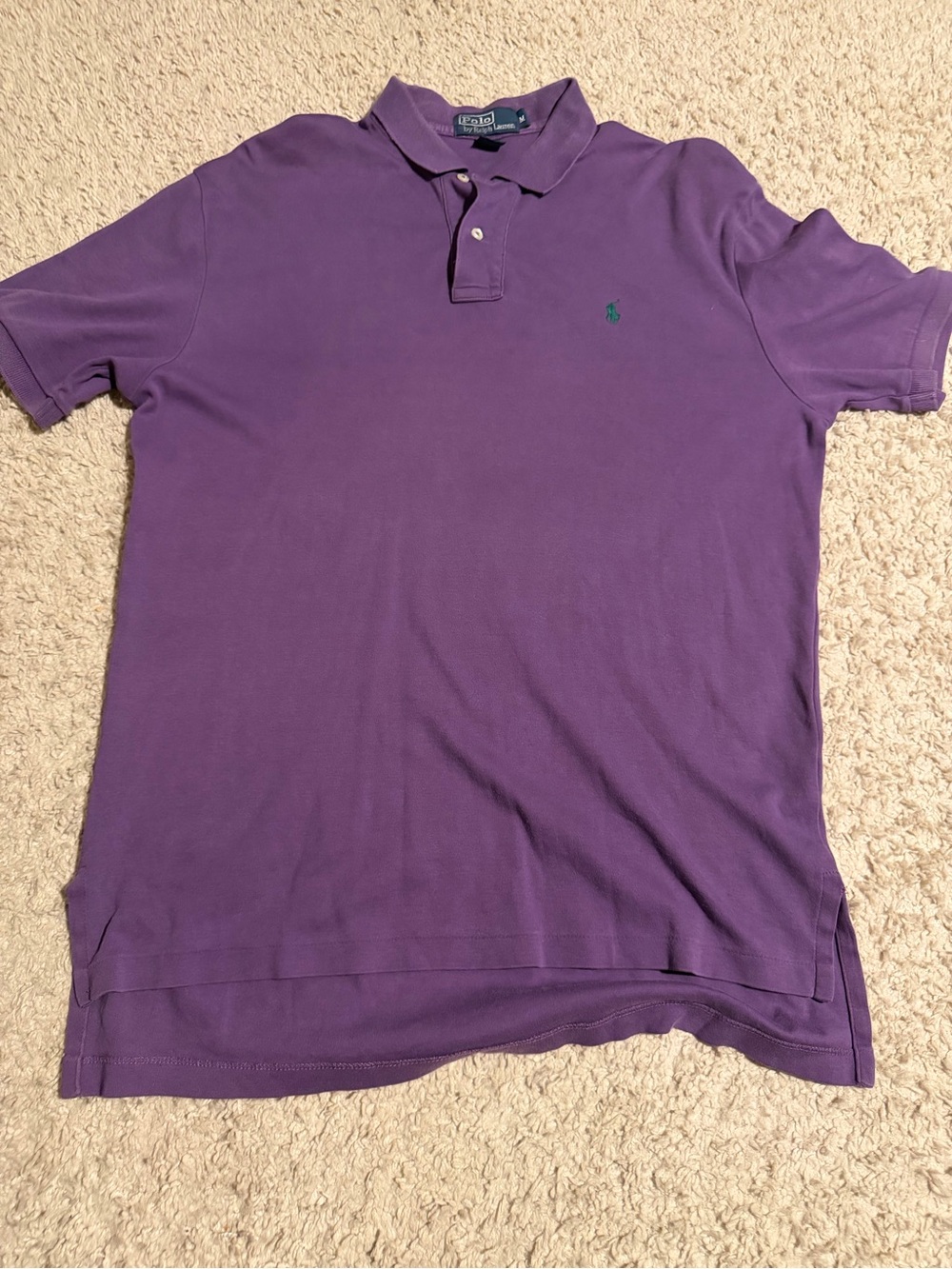 Polo by Ralph Lauren Purple Short-Sleeve Polo with Green Pony